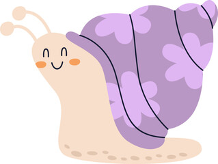 Cute Cartoon Snail
