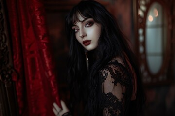 October's Embrace A Gothic Glamour Generative AI