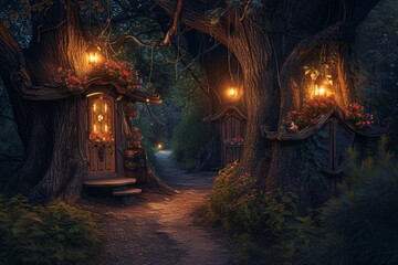 Fairy Tale Forest Generative AI