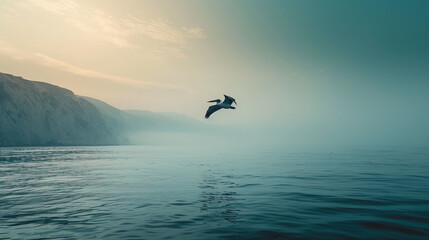 Obraz premium Pelican under the sea. 