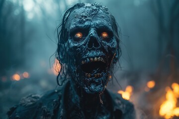 Zombie Apocalypse A Halloween Nightmare Generative AI