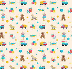 seamless pattern with bears