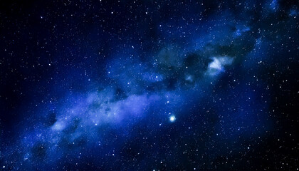 Naklejka na ściany i meble space galaxy background, milkyway, nebular, dark blue