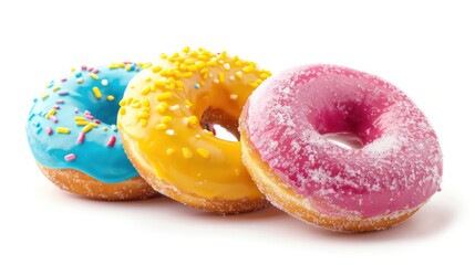 Exquisite donuts filled with chocolate.