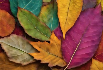 Vibrant Autumn Leaves Close-Up