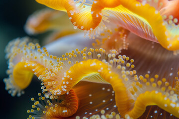 Macro ocean sea creature up close and beautiful