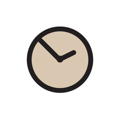 Clock Date Time Watch Filled Outline Icon