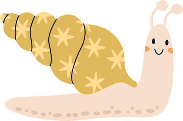 Cute Cartoon Snail
