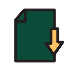 Arsip Document File Folder Filled Outline Icon