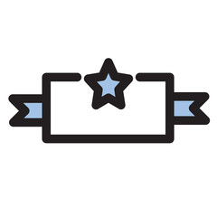 Archievement Badge Medal Reward Filled Outline Icon