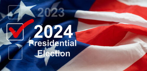 Fototapeta na wymiar USA election 2024 background, vote, election