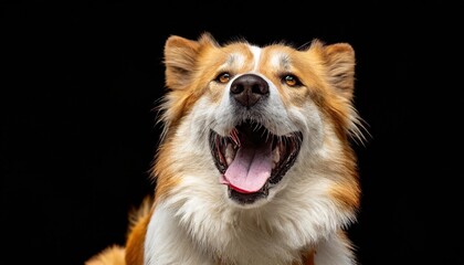 ferocious bared fanged dog isolated against background png