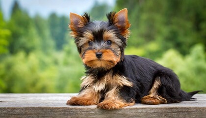 puppy of the yorkshire terrier