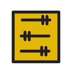 Abacus Education Learn School Study Filled Outline Icon