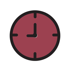 Business Care Clock Quality Service Filled Outline Icon