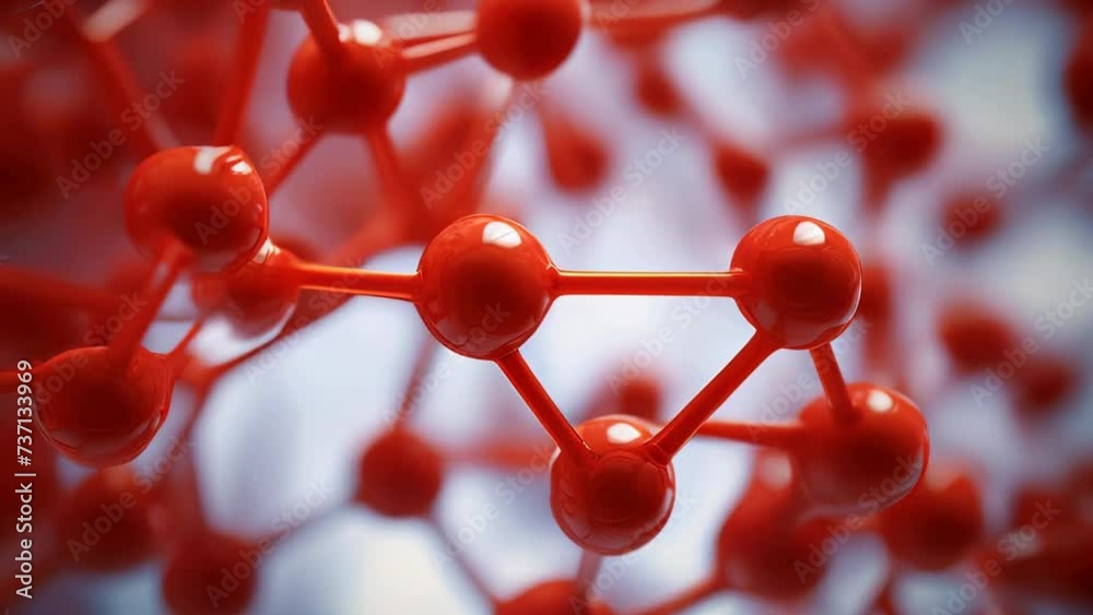 Poster A close up view of a bunch of red spheres. This image can be used for various purposes.