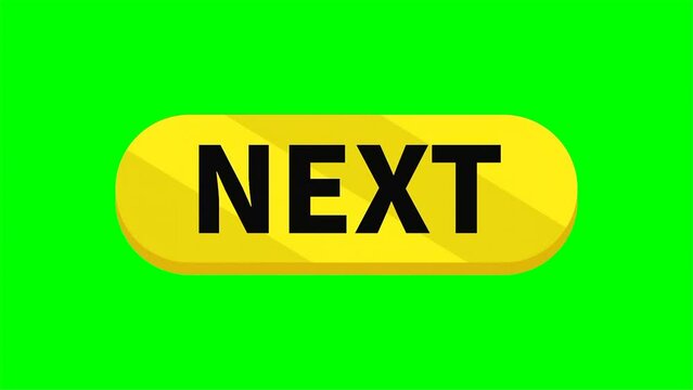 yellow next button Motion Video On Green Screen In Rectangle Shape For Promotion Business Marketing Social Media
