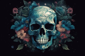 traditional mexican skull calaca or calaver