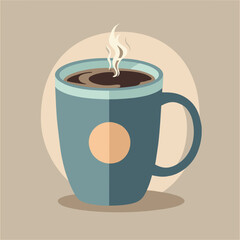 Cup of coffee, retro design