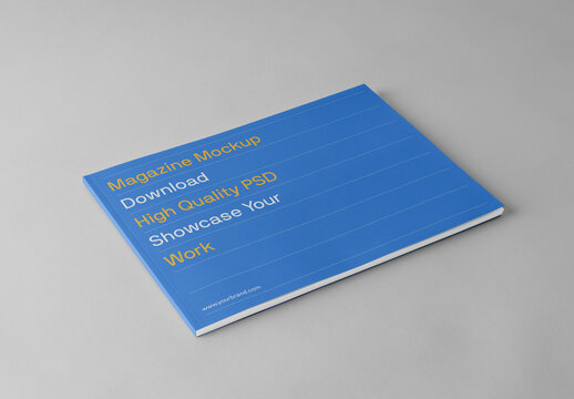 Horizontal Magazine Mockup