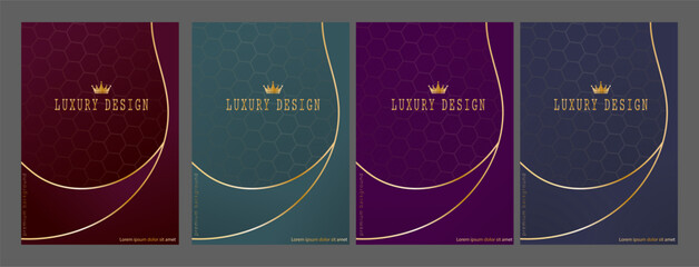 A luxury design template. Premium cover, banner, poster. Design for packaging, postcards or invitations. A creative idea