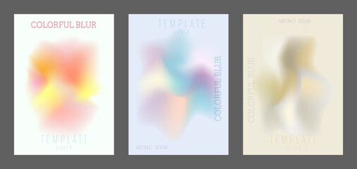 Colorful gradient. Vector template of colored liquid art for interior design and decoration, covers, social networks. A modern trend for wallpapers, posters, banners and creative ideas