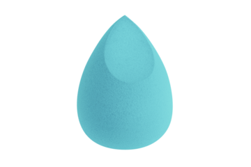 Blue makeup sponge on a blank background. beauty blender