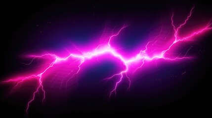 Energetic Pink Lightning Bolts in Abstract Void.
