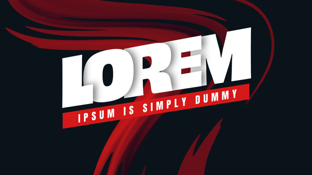 Trendy Motion Typography with Colorful Background