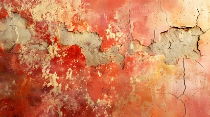 Ancient wall with rough cracked paint, old fresco texture background Ancient wall with rough cracked paint, old fresco texture background 