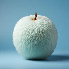Fur apple. Ai generative art
