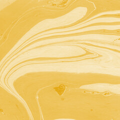 Gold ink marble fluid background