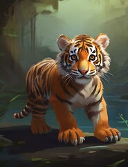 Ai generative tiger, master Tiger, Ai generative, wonderful tiger, Animals
