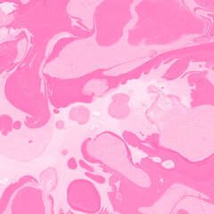 Pink ink marble fluid background