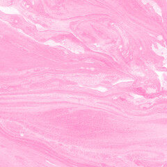 Pink ink marble fluid background