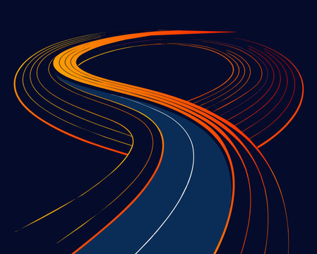 abstract line background geometric futuristic colorful beautiful amazing unreal bright figurative art vector illustration