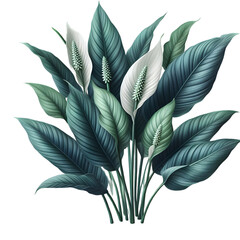 Peace Lily Leaves
