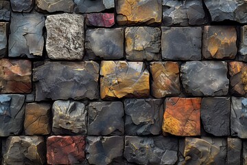 A textured old stone wall provides a vintage backdrop, showcasing intricate patterns and weathered details.