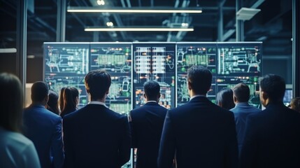 A meeting of IT engineers, they talk about various novelties and trends and exchange their observations, project ideas and the direction of development of the IT industry