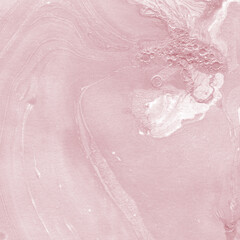 Pink gold ink marble fluid background