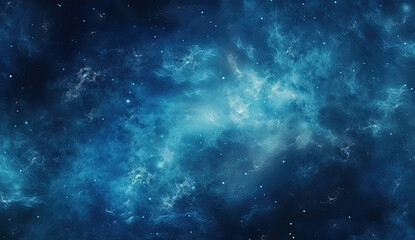 A Blue and Black Space Filled With Stars
