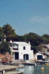 Fototapeta na wymiar houses at the foot of the sea