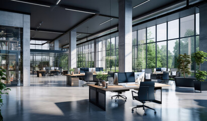 Spacious Open Office Building With Abundant Windows
