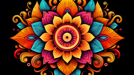 Mandala, the mysterious and charming beauty of flowers