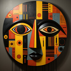 mask on the wall