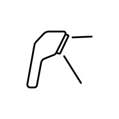 Scanner outline icons, minimalist vector illustration ,simple transparent graphic element .Isolated on white background