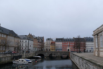 Obraz premium Fleuve et bâtiments Copenhague 