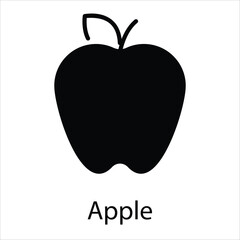 Apple Icon vector, Such Line sign as autumn, Submission of autumn icons. Vector Computer Isolated Pictograms for Web on White Background Editable Stroke stock illustration