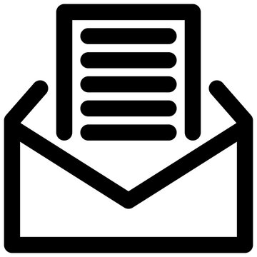 leter vector outline icon
