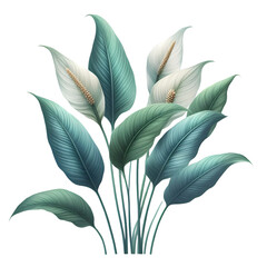 peace lily leaves 